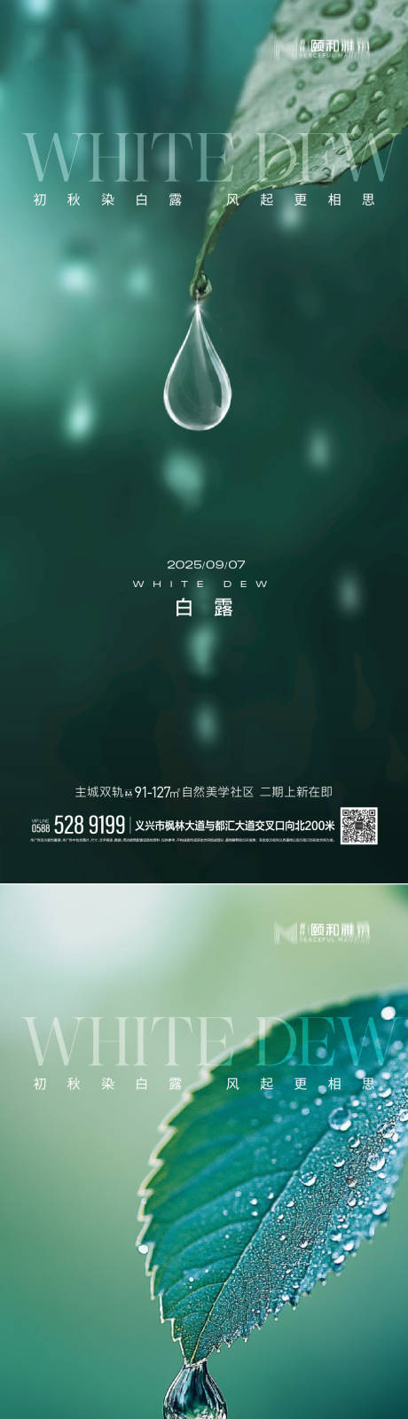 源文件下载【享设计】搜索编号：57290032848158535【白露节气系列海报】