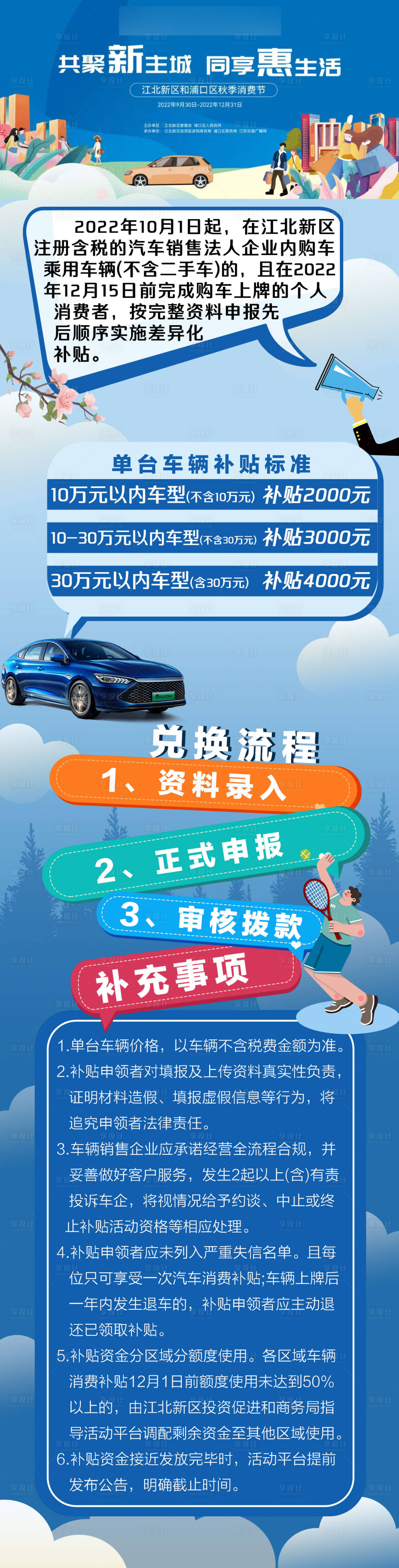 源文件下载【享设计】搜索编号：76490033341845036【汽车消费节海报长图】