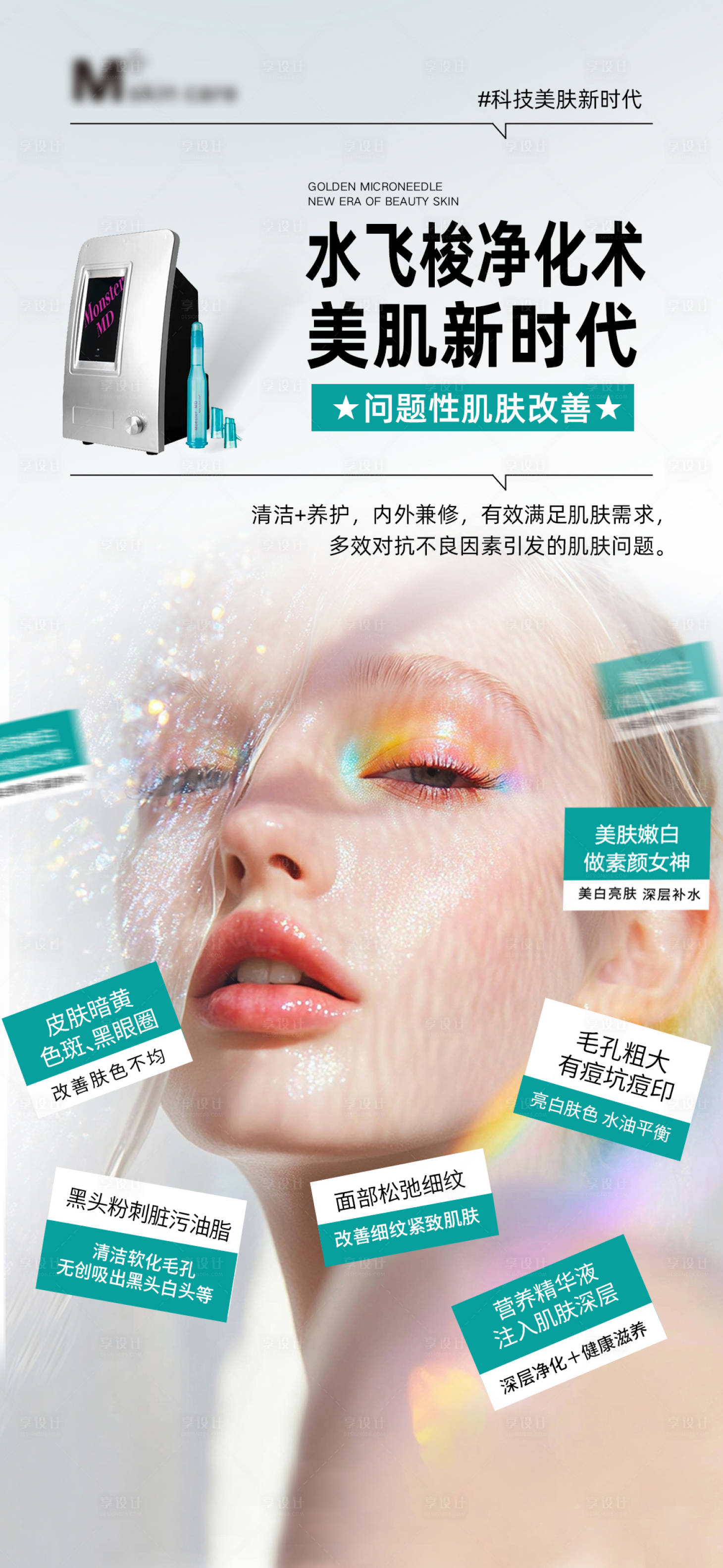 源文件下载【享设计】搜索编号：77700033251378572【医美海报仪器海报】