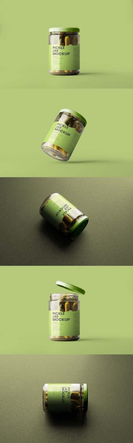 源文件下载【享设计】搜索编号：25330033331756707【泡菜罐玻璃罐贴图样机】