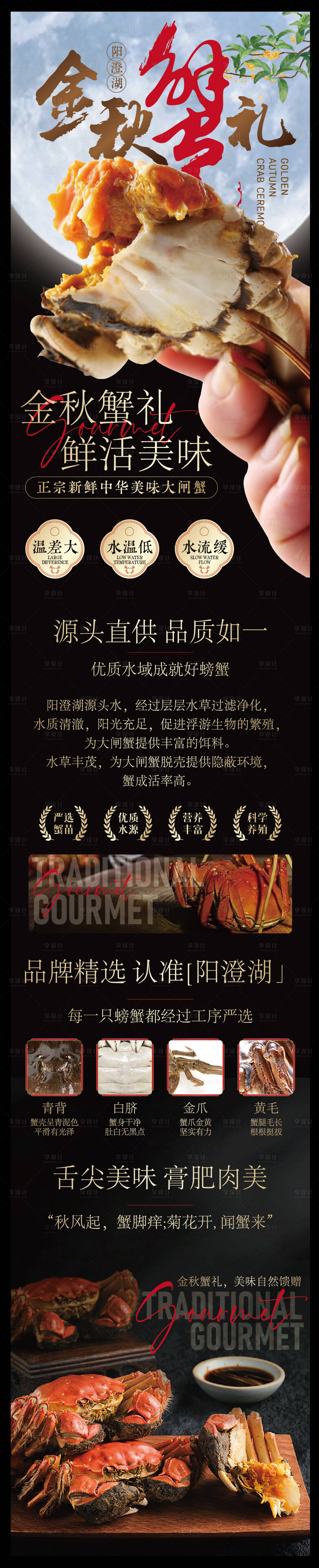 源文件下载【享设计】搜索编号：20460033279176762【赣南中秋大闸蟹海报】