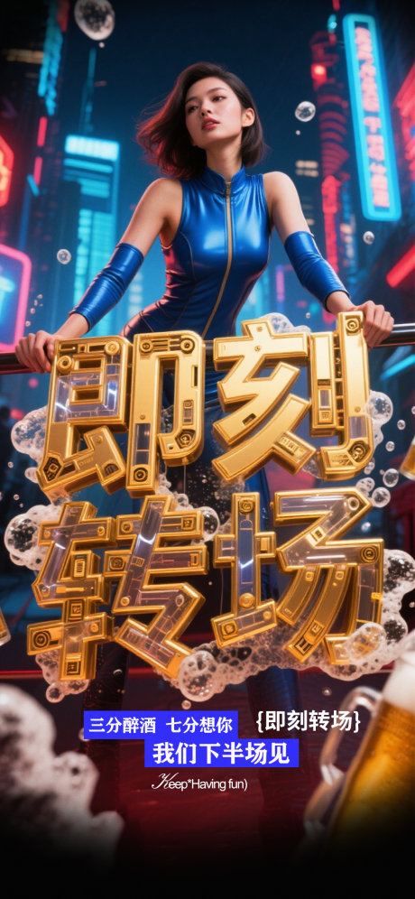 源文件下载【享设计】搜索编号：47320032917895924【酒吧转场海报】