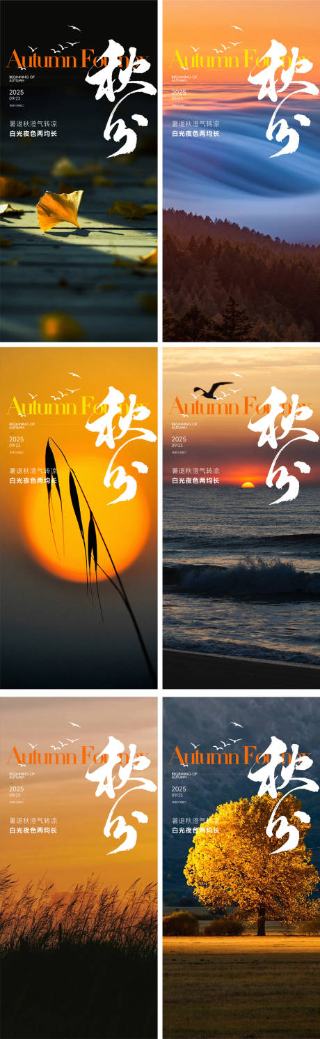 源文件下载【享设计】搜索编号：81460033014357210【秋分节气海报】