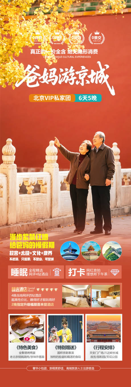 源文件下載【享設計】搜索編號：30170033077073595【北京老年人旅游海報設計】