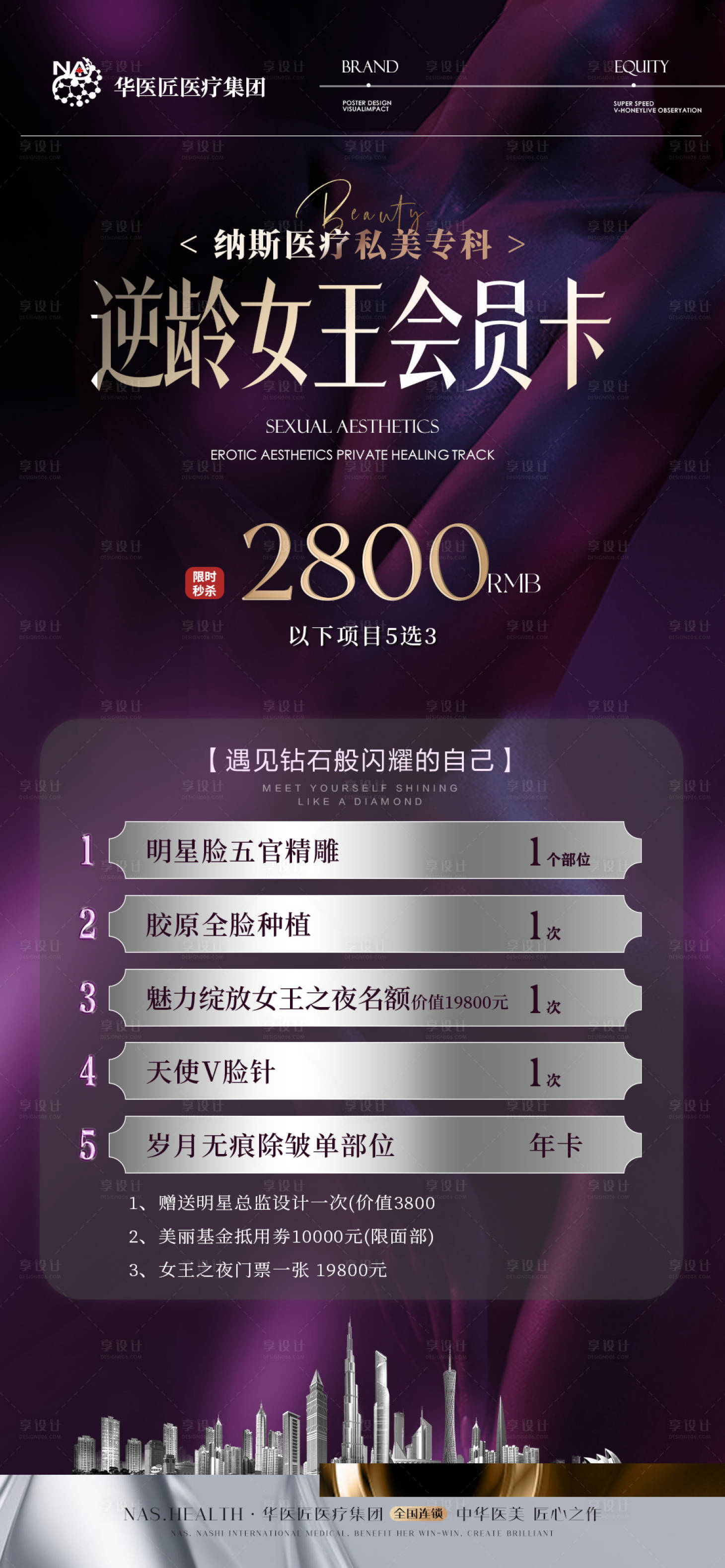 源文件下载【享设计】搜索编号：94900032858753046【医美私密卡项套餐】