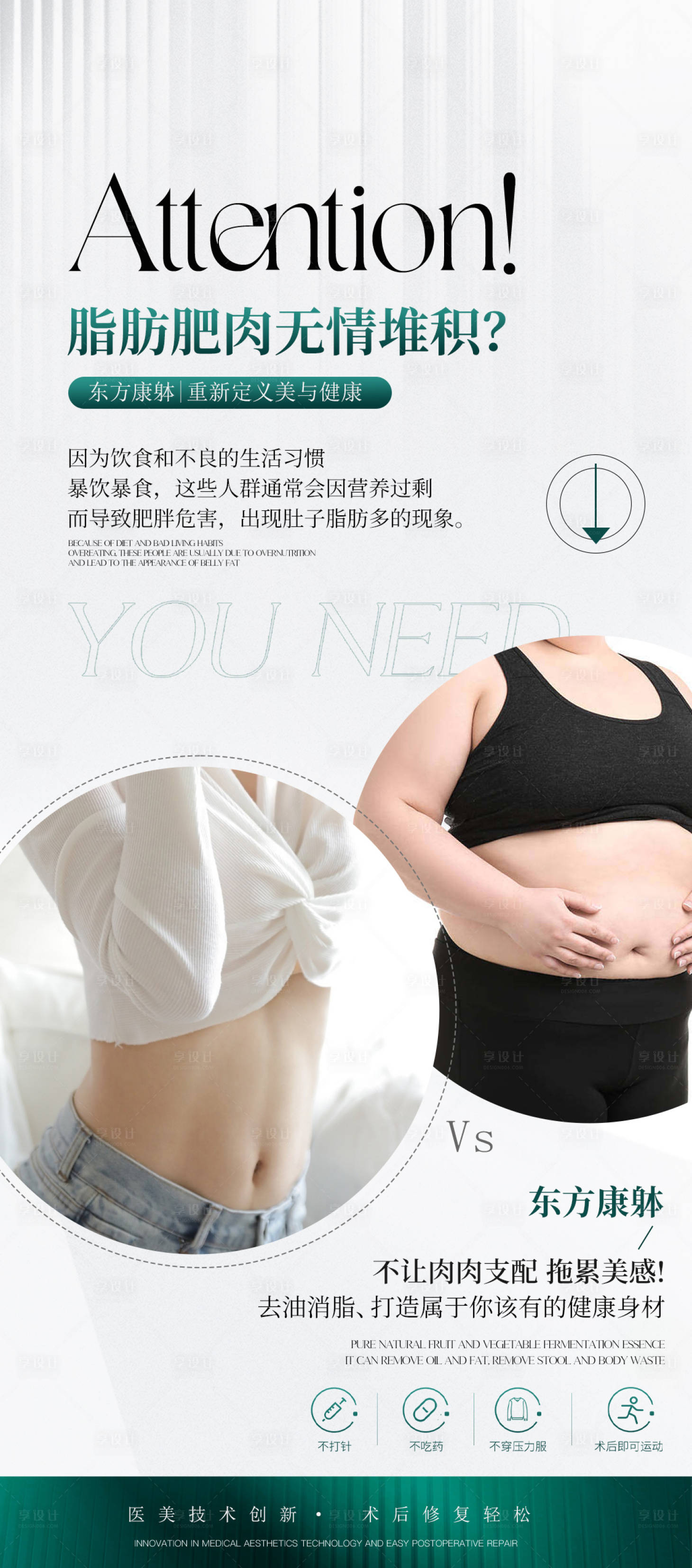 源文件下载【享设计】搜索编号：14330033287317137【知识科普身体形体体抗衰减肥身材案例】