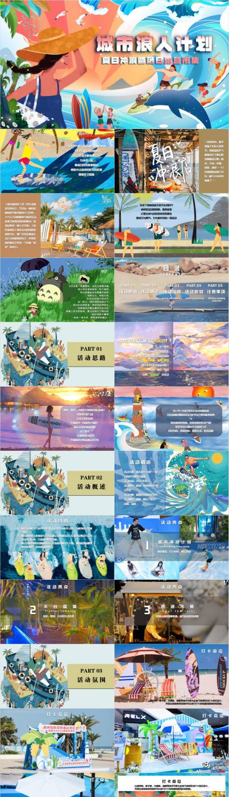 源文件下載【享設(shè)計】搜索編號：27520033057692831【夏日沖浪暨落日露營活動策劃案PPT】