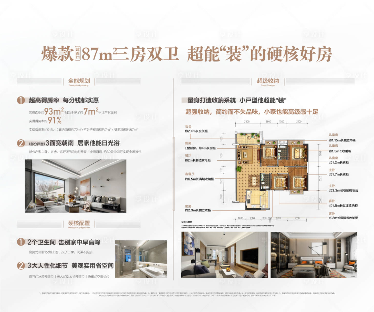 源文件下載【享設計】搜索編號：82890032857871555【地產硬核好房戶型展板】