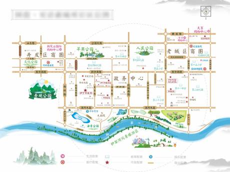 源文件下載【享設計】搜索編號：64490033202839419【區(qū)位圖】