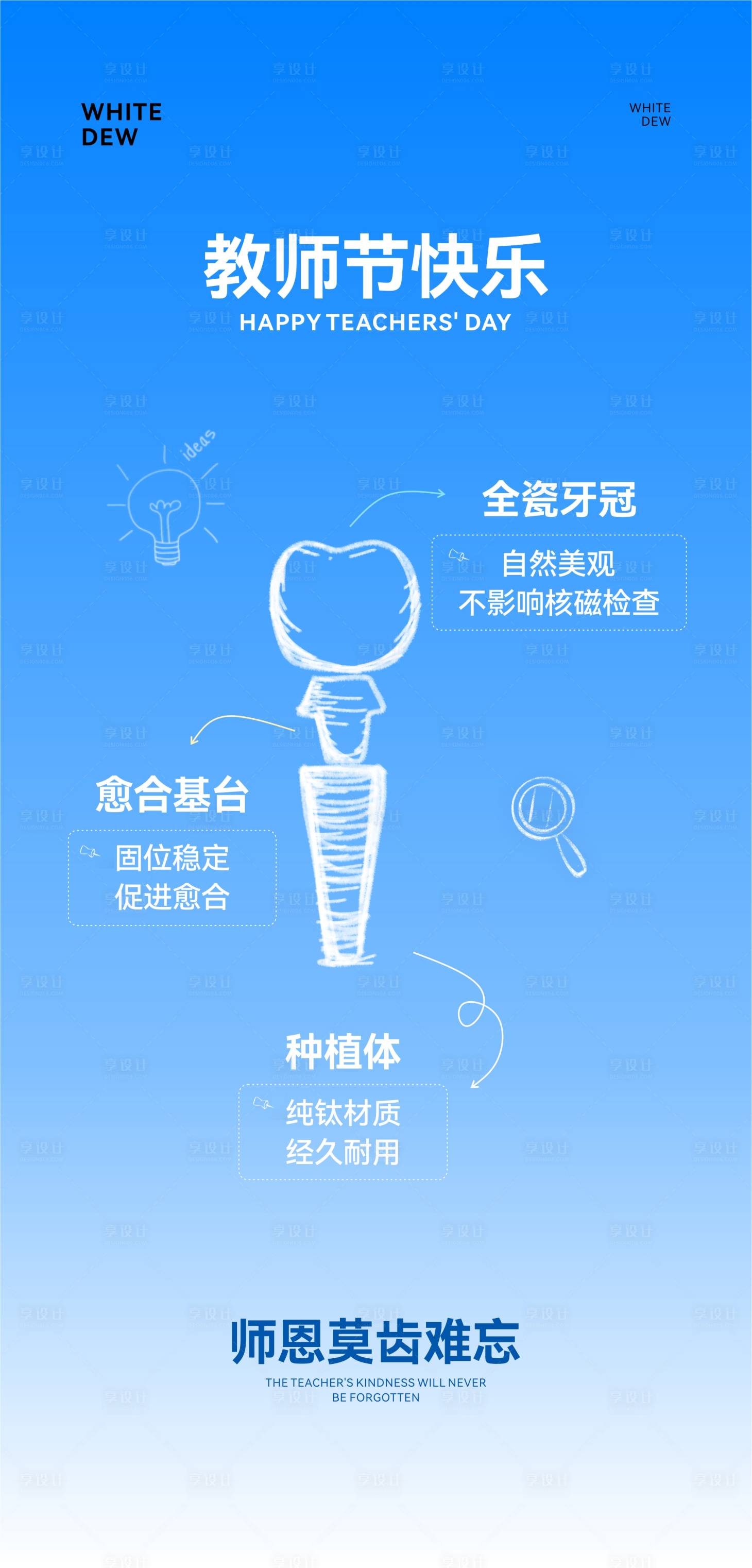 源文件下載【享設計】搜索編號：53030032977158088【口腔教師節節日海報】