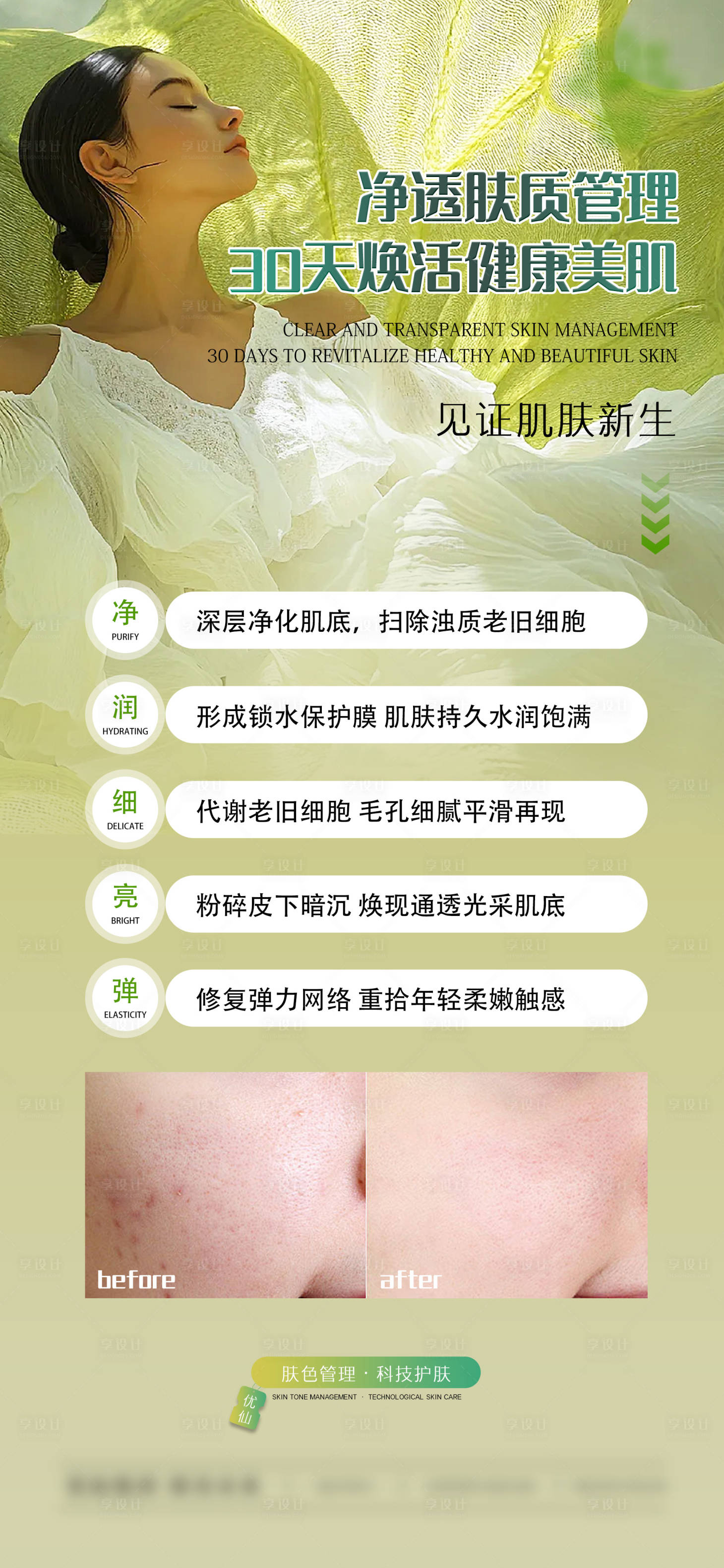 源文件下載【享設計】搜索編號：60820033105975417【醫美美容膚色管理海報】
