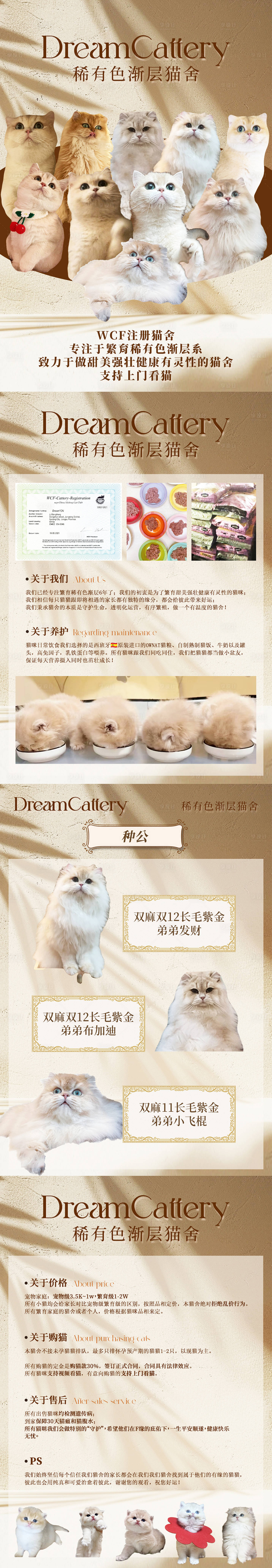 源文件下载【享设计】搜索编号：22240032853834219【萌宠物猫咪猫舍小红书风格海报】