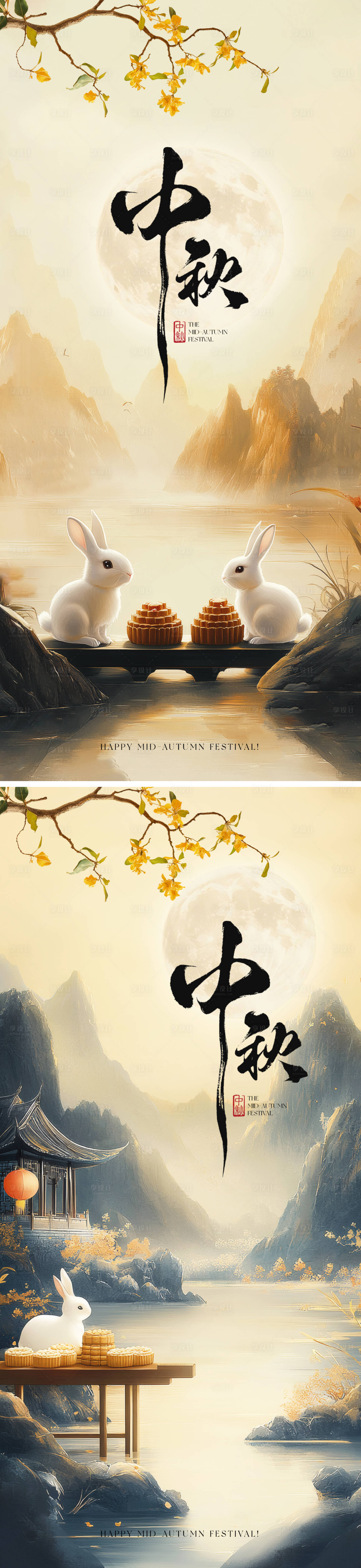 源文件下载【享设计】搜索编号：85500033350436956【中秋海报】