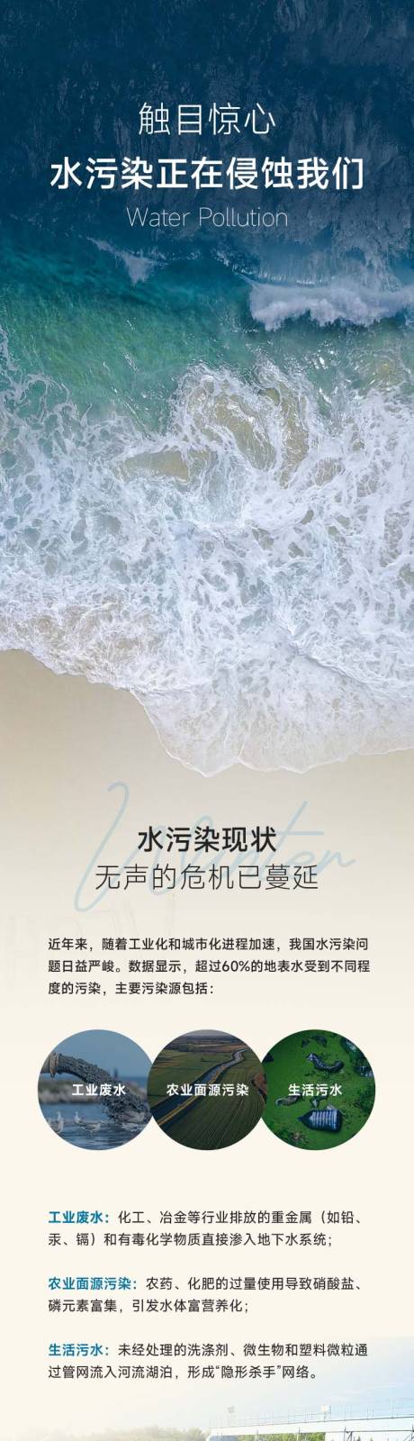 源文件下載【享設計】搜索編號：67990032921163747【水污染科普】
