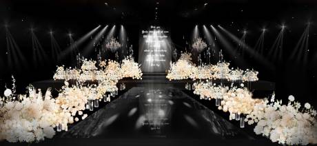 源文件下载【享设计】搜索编号：90530033299923527【香槟色丁达尔婚礼效果图】