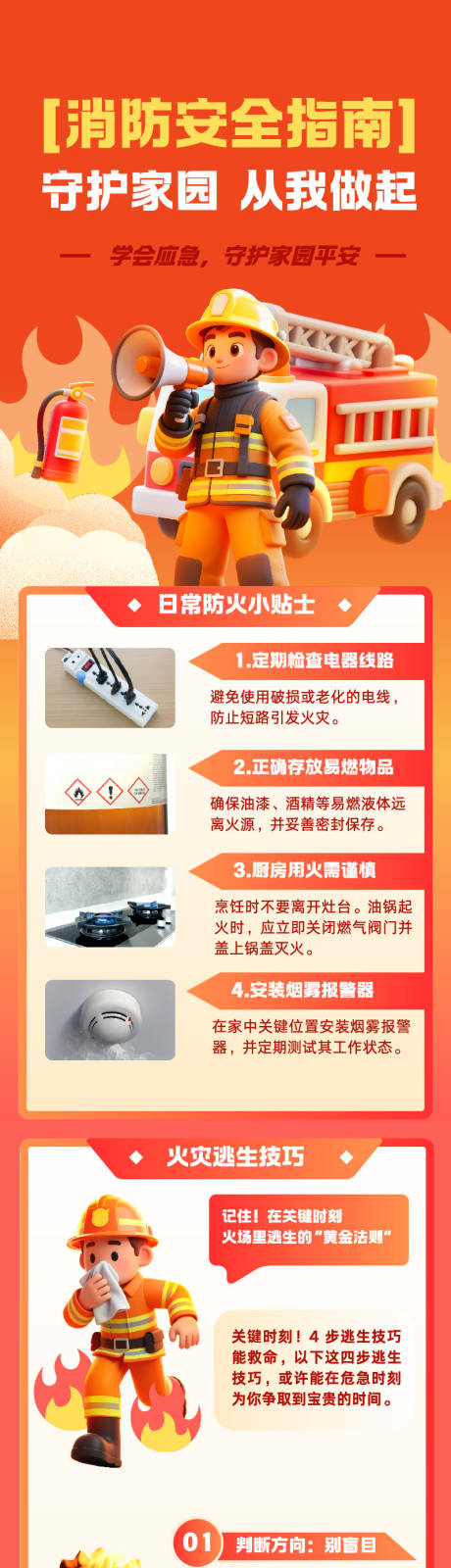 源文件下載【享設(shè)計(jì)】搜索編號(hào)：66750033006272690【消防安全指南信息長(zhǎng)圖】