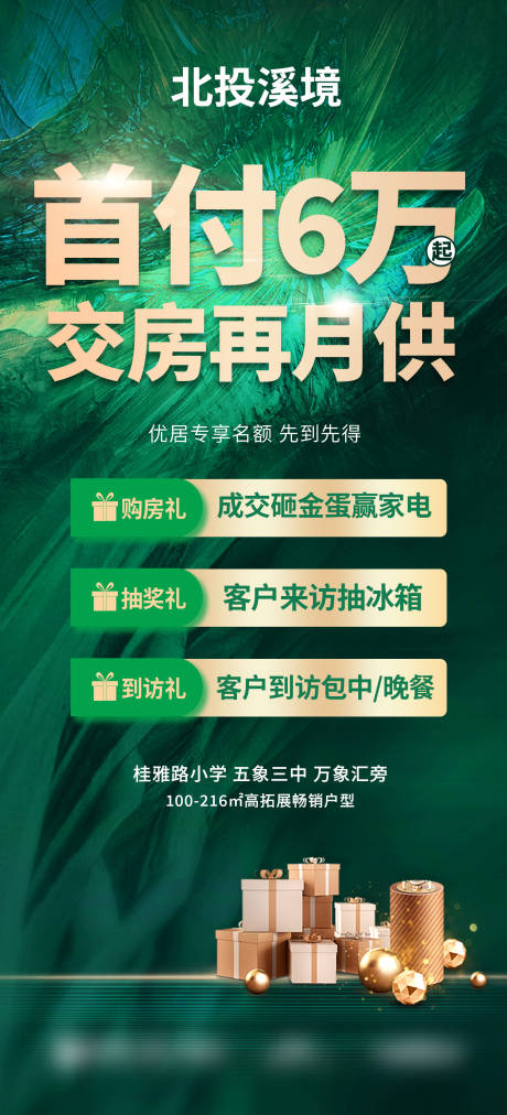 源文件下载【享设计】搜索编号：76440033274128221【低首付三重礼海报】