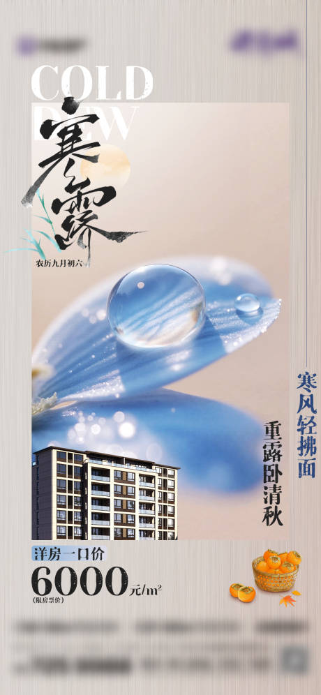 源文件下载【享设计】搜索编号：78700033230295206【二十四节气寒露海报】