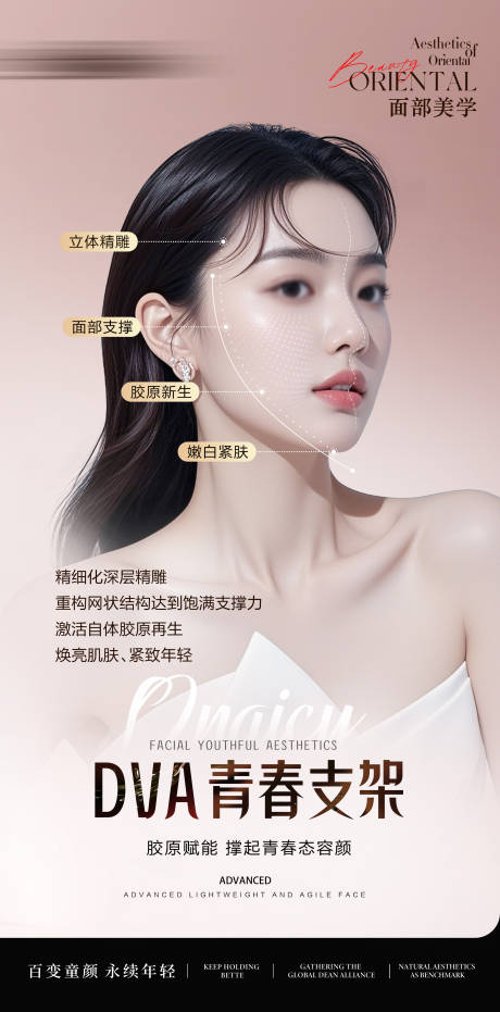 源文件下载【享设计】搜索编号：58310033175663549【医美抗衰项目青春支架海报】