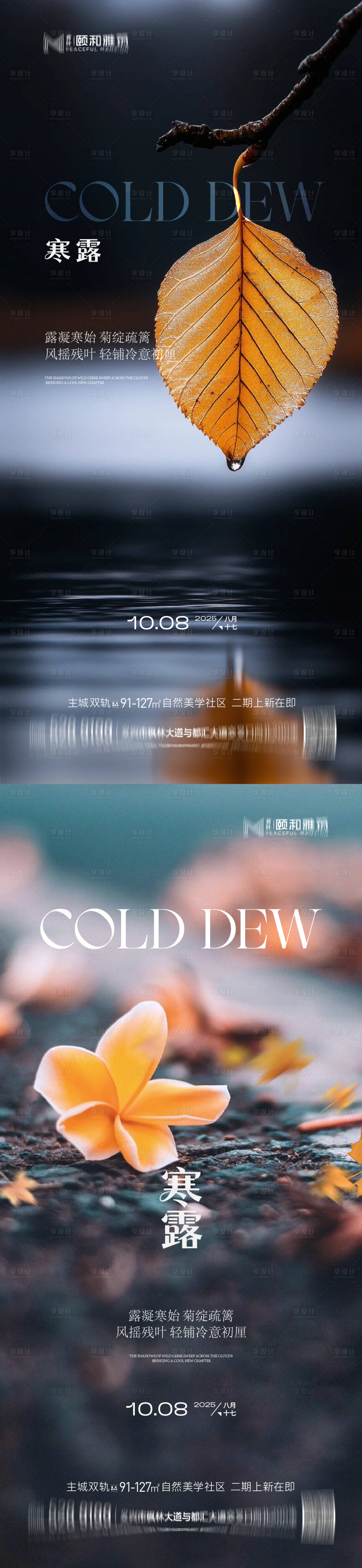 源文件下载【享设计】搜索编号：89640033281715982【2025寒露节日节气海报】