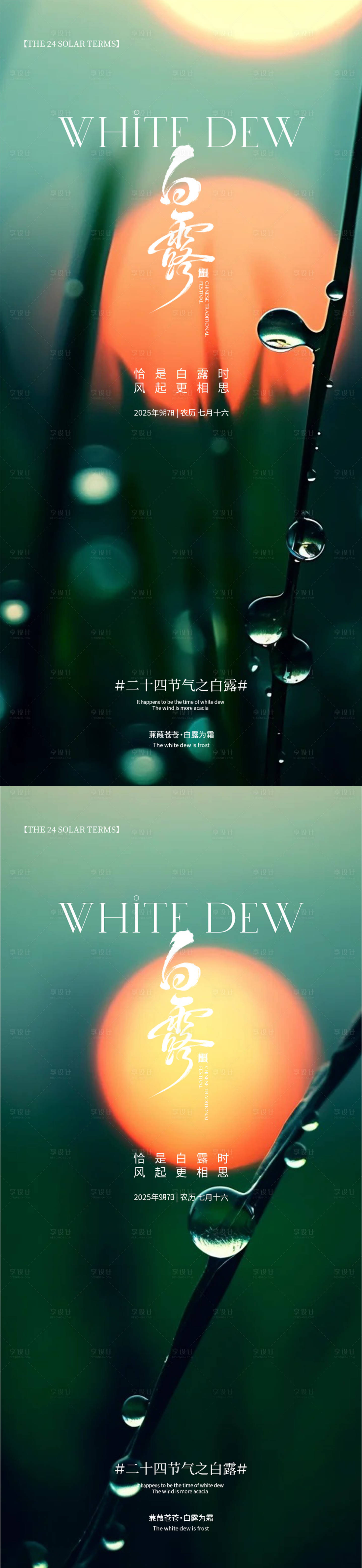 源文件下載【享設計】搜索編號：39100032839348467【白露】