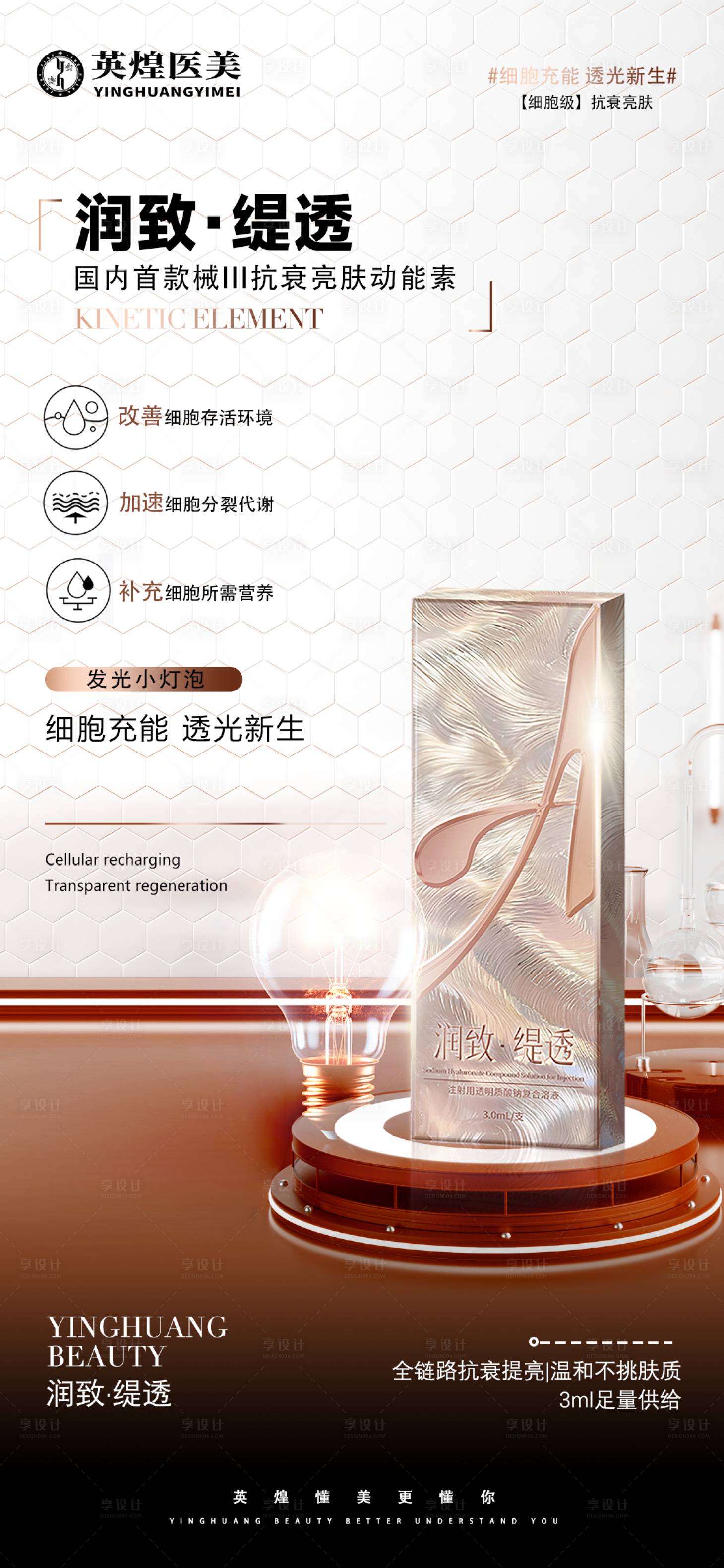 源文件下載【享設計】搜索編號：18310032966647229【醫美潤致提透海報】