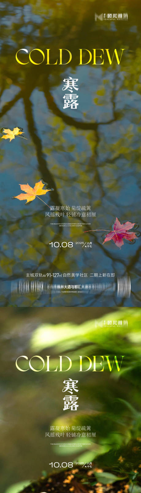 源文件下载【享设计】搜索编号：94700033281723912【2025寒露节日节气海报】