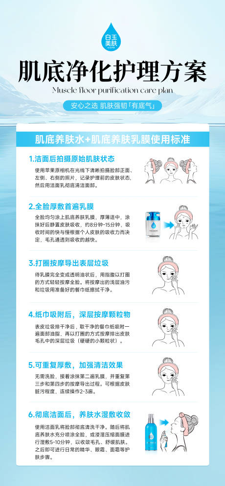 源文件下载【享设计】搜索编号：96140032972074907【肌底净化护理方案】