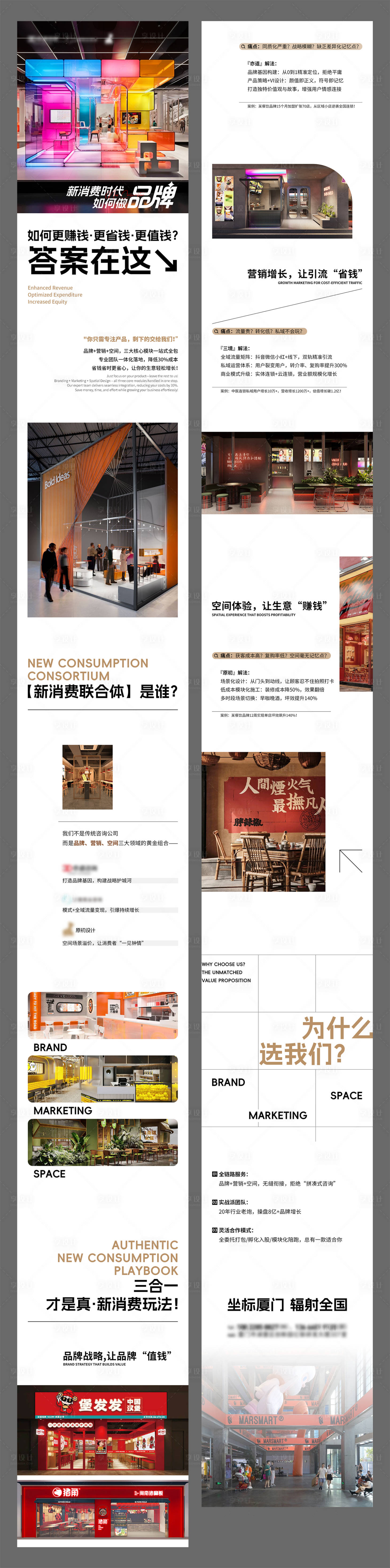 源文件下載【享設計】搜索編號：37410033001448165【新消費聯合體簡介長圖專題設計】