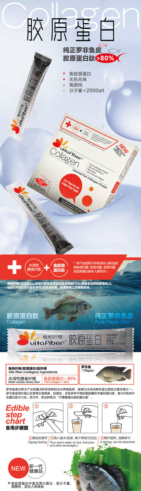 源文件下载【享设计】搜索编号：29360033212307280【胶原蛋白 纤维膳食纤维产品长图海报】