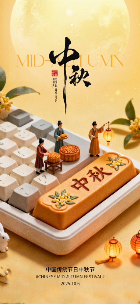 源文件下载【享设计】搜索编号：55640033267235660【中秋节海报】