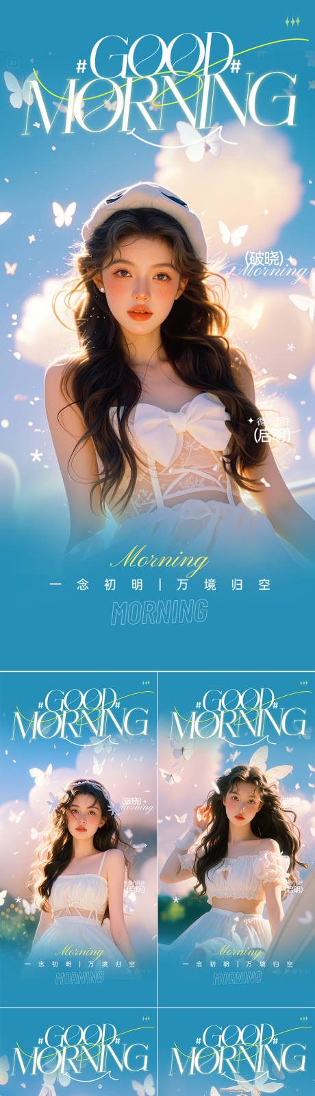 源文件下載【享設計】搜索編號：23120032854712120【醫美早安人物系列海報】