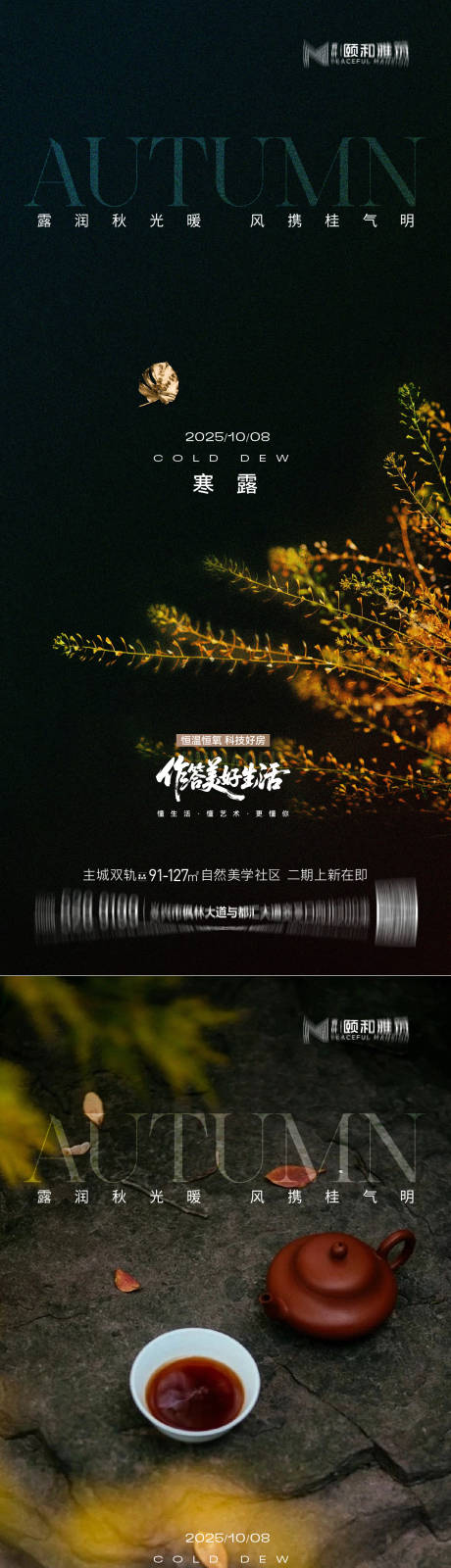 源文件下载【享设计】搜索编号：10730033282332136【2025寒露节日节气海报】