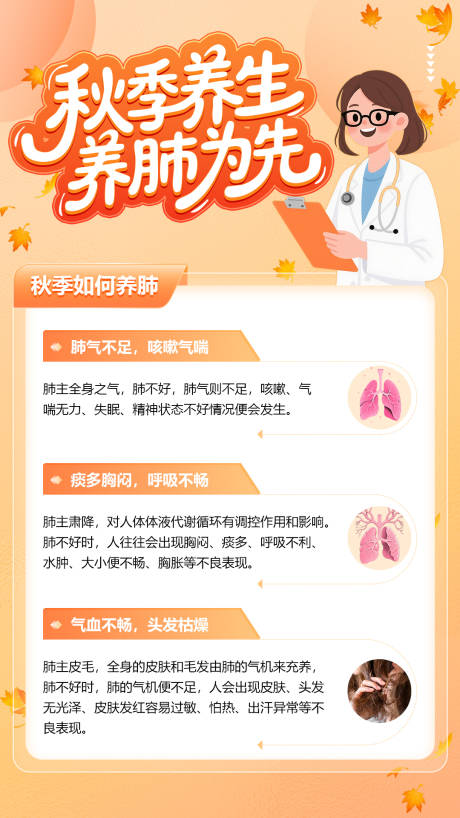 源文件下載【享設(shè)計(jì)】搜索編號(hào)：38630032845284703【科普秋季養(yǎng)生養(yǎng)肺為先圖解】