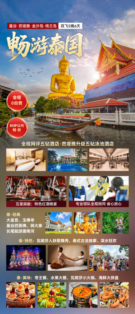 源文件下載【享設計】搜索編號：72590033144742625【暢游泰國旅游海報】