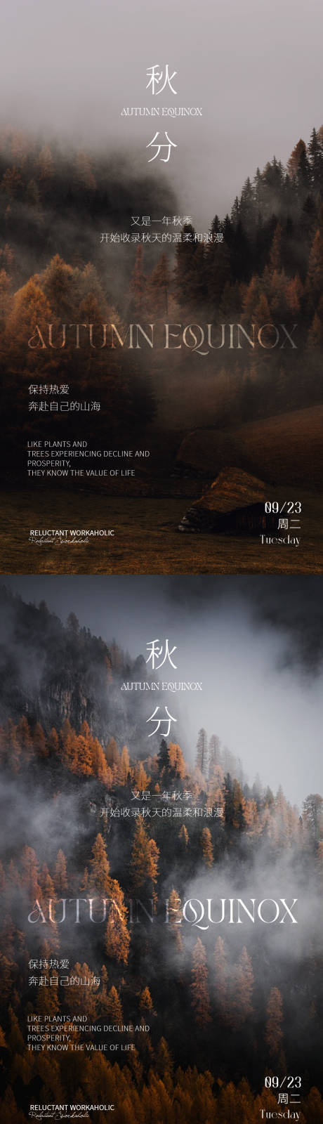 源文件下載【享設(shè)計】搜索編號：82770033030528898【極簡質(zhì)感秋分日簽海報設(shè)計】