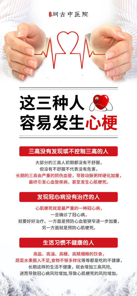 源文件下载【享设计】搜索编号：78270032931586793【心梗科普海报】