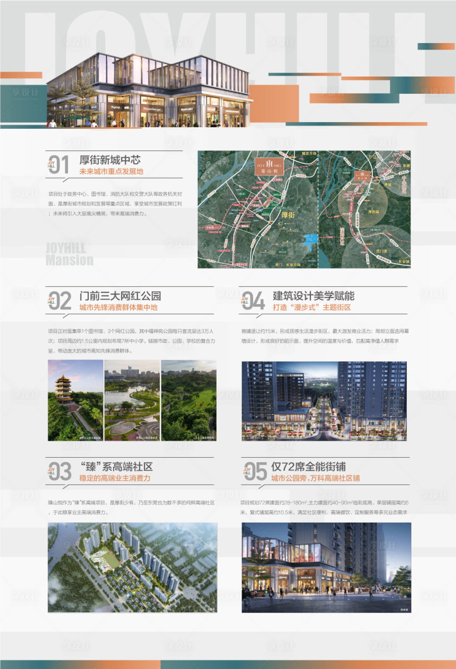 源文件下载【享设计】搜索编号：32560032893594369【地产户型卖点周边配套海报】