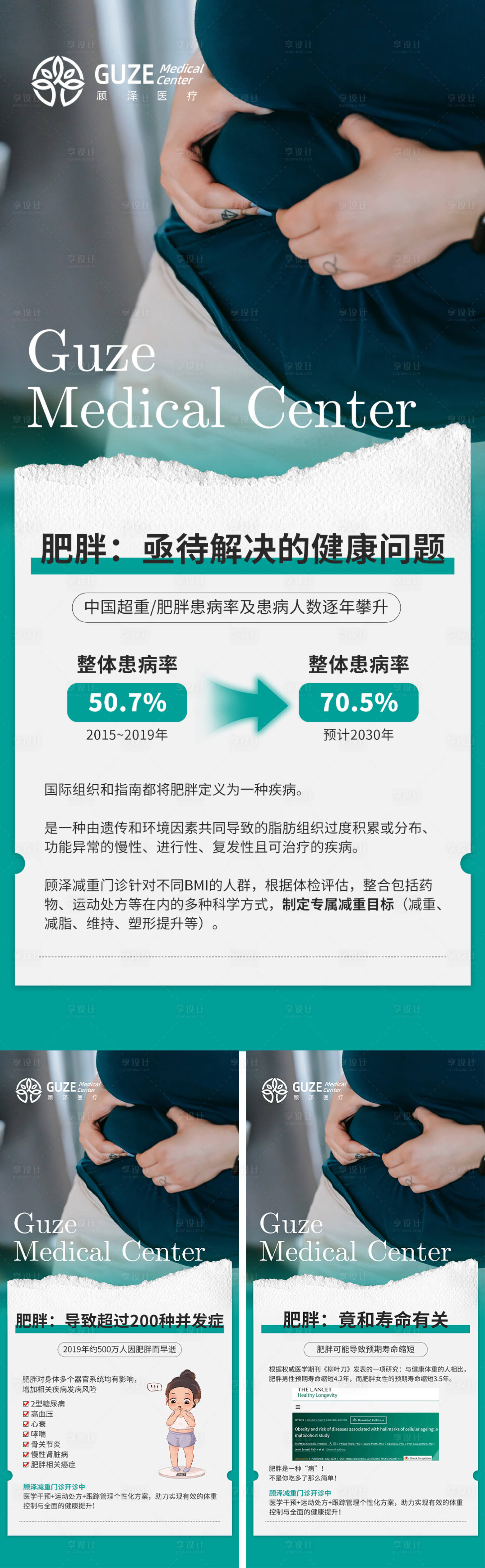 源文件下载【享设计】搜索编号：65460033281322868【减肥科普海报】