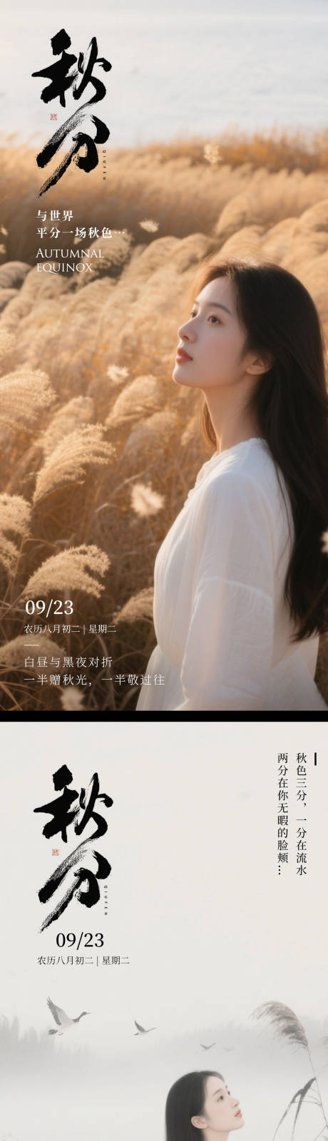 源文件下载【享设计】搜索编号：14140033179563016【秋分节气海报 】