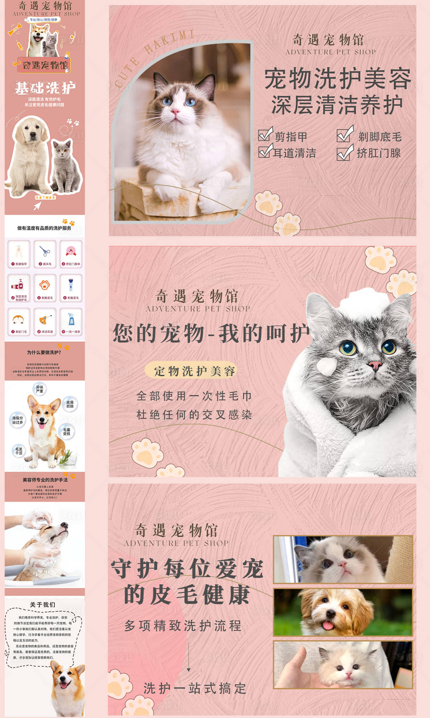 源文件下载【享设计】搜索编号：44040033344373163【宠物店美团抖音大众点评店铺设计】