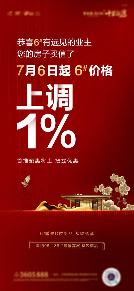 源文件下載【享設計】搜索編號：75610032956833315【價格上調賣壓海報】
