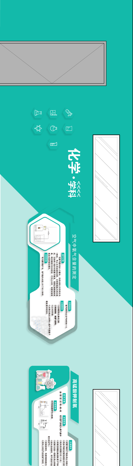 源文件下载【享设计】搜索编号：75410032857199937【化学学科楼道展墙  】