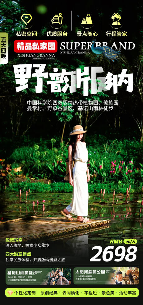 源文件下載【享設(shè)計(jì)】搜索編號(hào)：71360033065335013【云南西雙版納旅游海報(bào)】