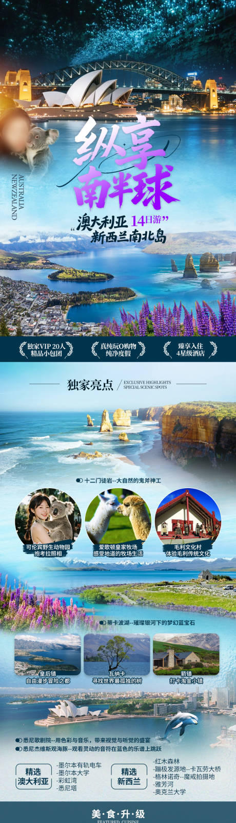 源文件下載【享設計】搜索編號：86970032876814750【縱享南半球澳新之旅旅游海報】