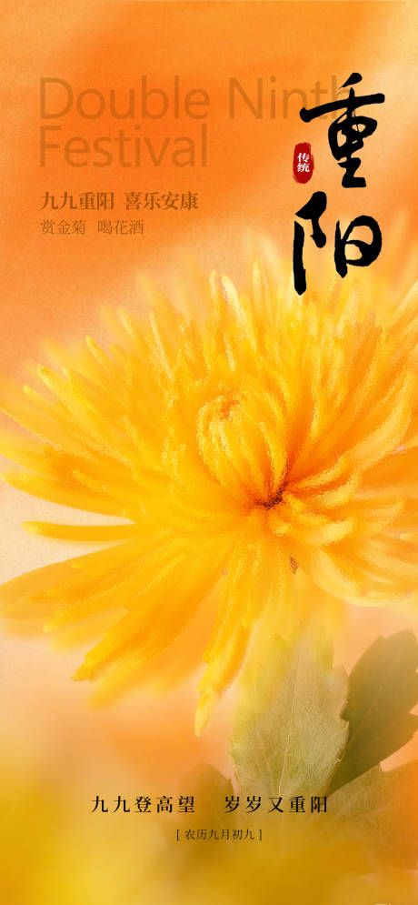 源文件下载【享设计】搜索编号：19820033337524319【九九重阳节海报】