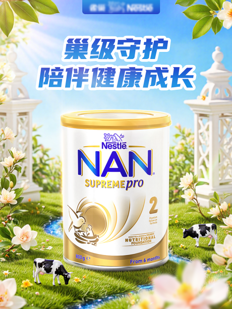 源文件下載【享設計】搜索編號：18750033038802361【奶粉合成海報】