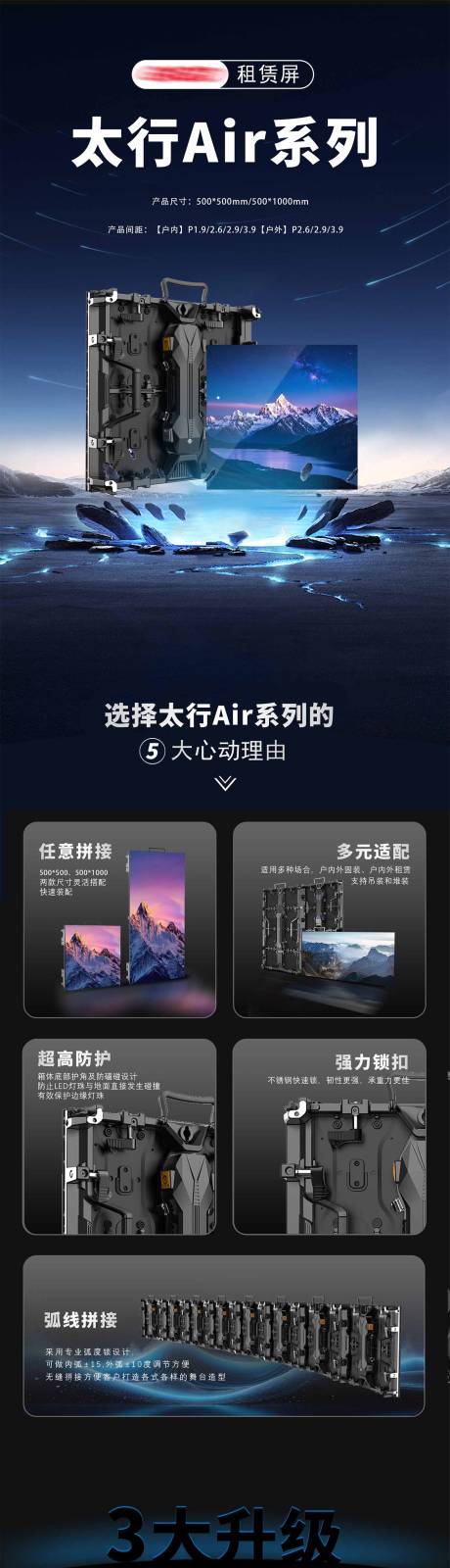 源文件下载【享设计】搜索编号：97810032900726920【租赁屏促销电商详情页】