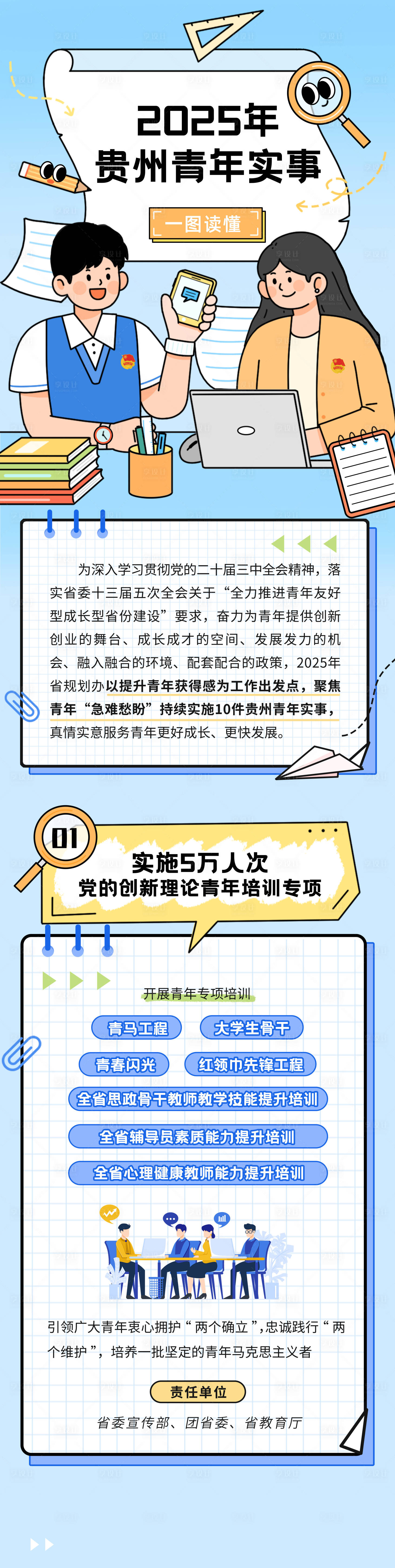 源文件下载【享设计】搜索编号：39240033154705514【青年实事一图读懂长图】