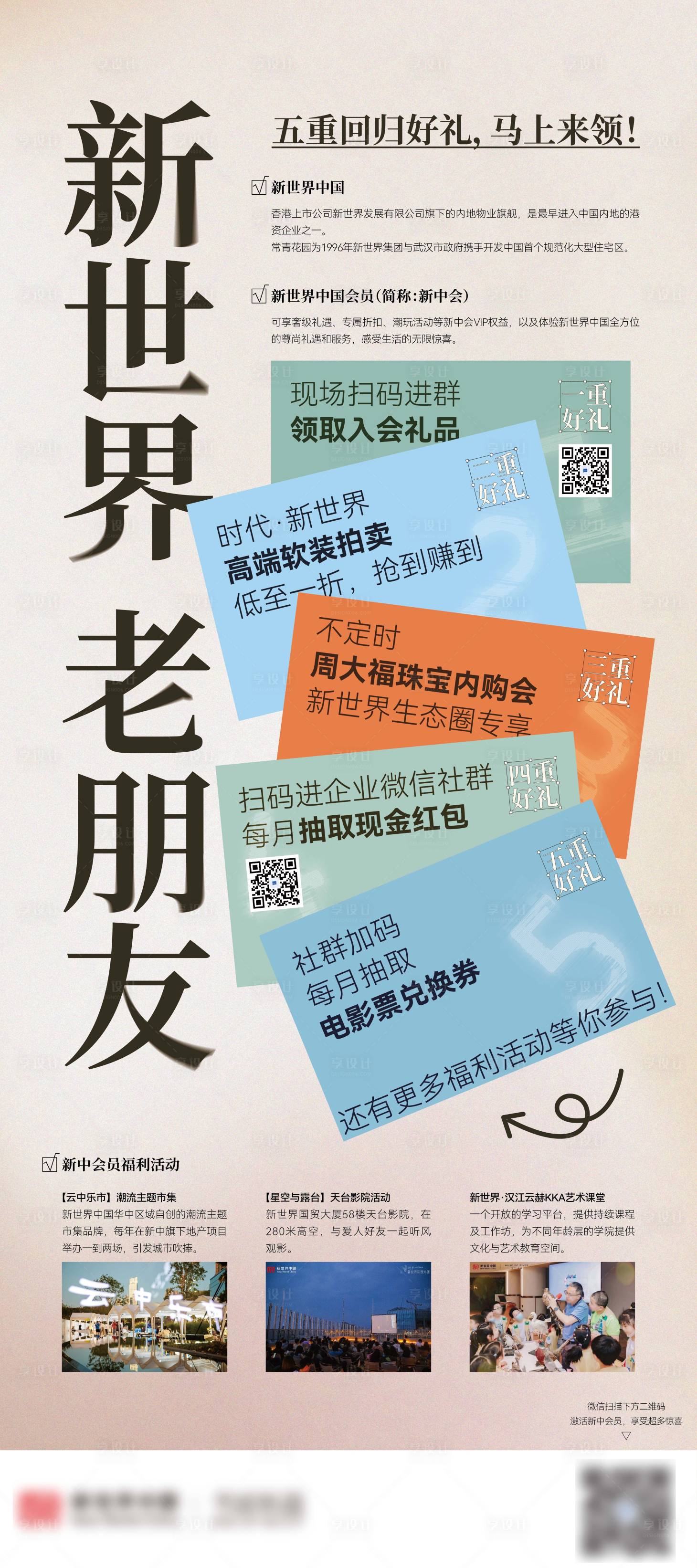源文件下载【享设计】搜索编号：97490033349682368【会员权益海报展板】